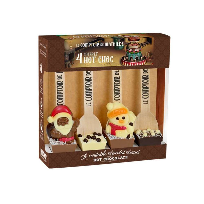 Coffret Hot Chocolate Noël 4x30g