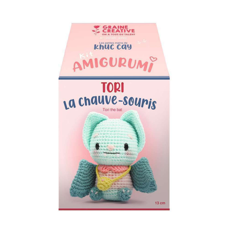 Kit crochet Minigurumi - Tori la chauve-souris - 1