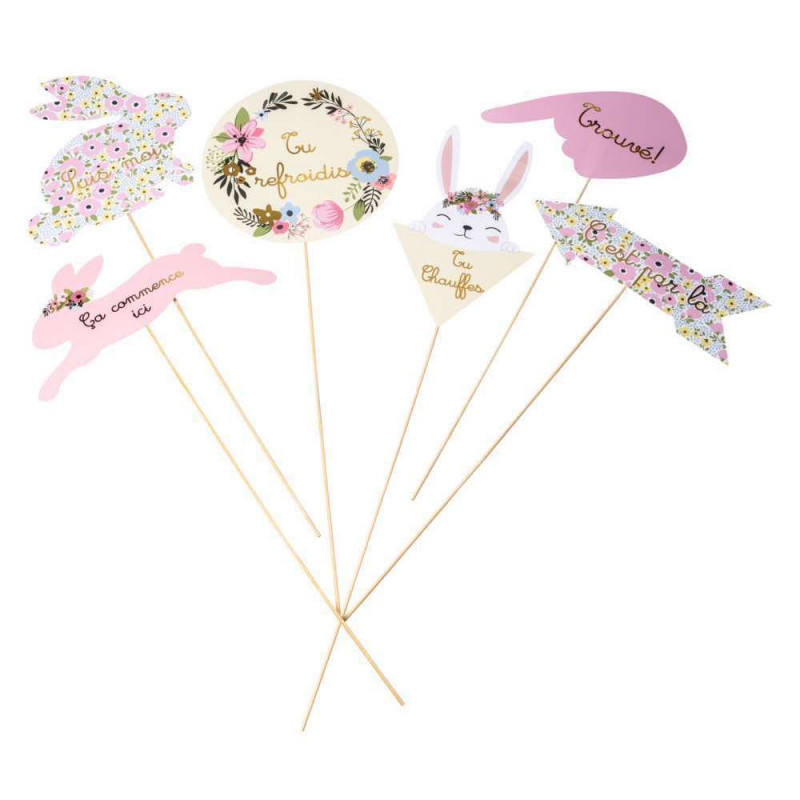6 flèches directionnelles Pâques