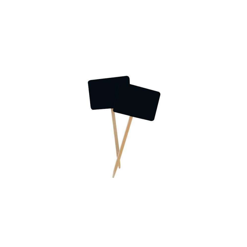 12 ardoises sur pic en bois de 8cm