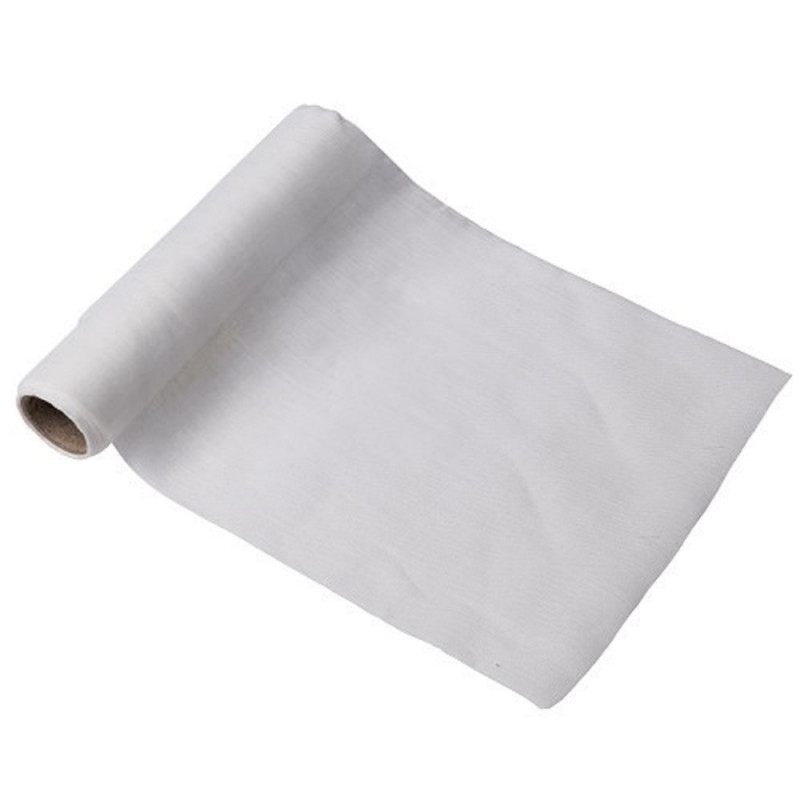 Chemin de table lavable en tissu de mousseline bla