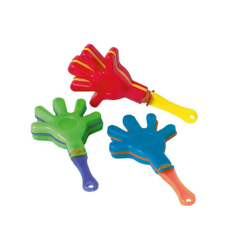 Mini Hand Clappers, claquoirs en plastique de colo