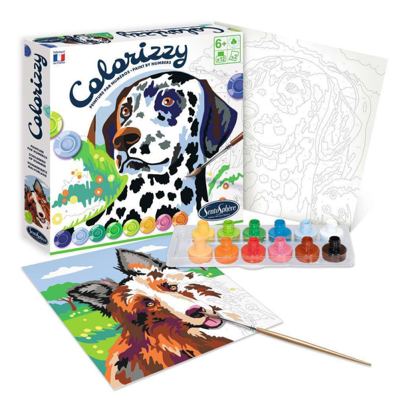 Jeu créatif Colorizzy : Chiens