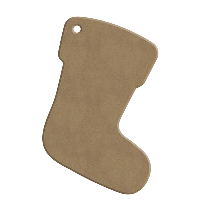 Décor noël en bois à customiser : chaussette