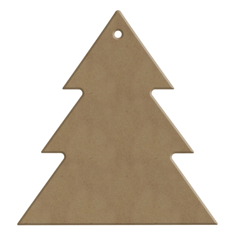 Décor Noël en bois à customiser : sapin 3D