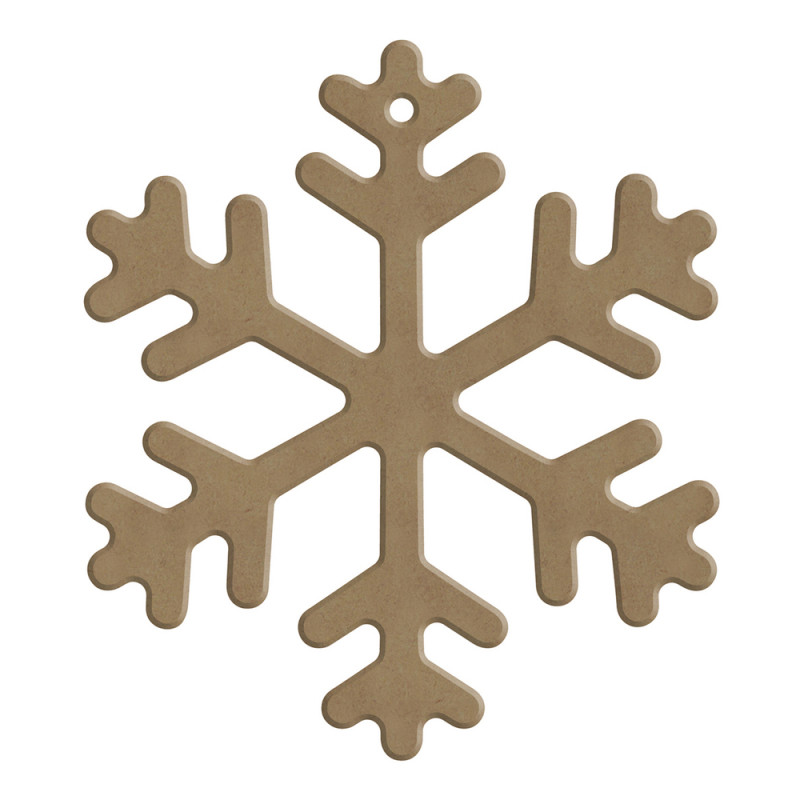 Décor noël en bois à customiser : flocon