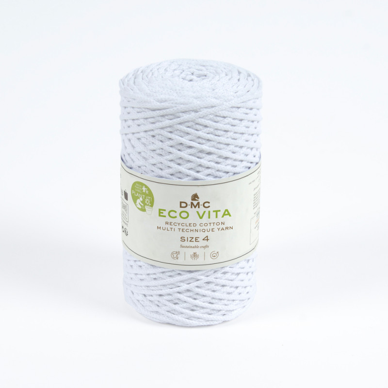 Pelote Eco Vita en fil de coton recyclé et polyest
