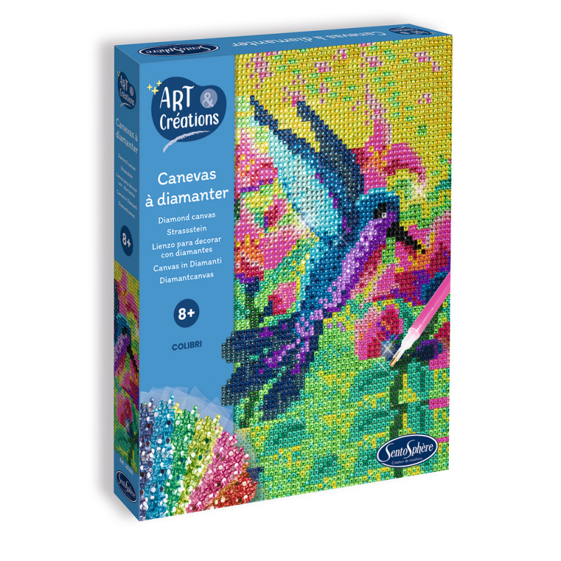 Kit d'art créatif DIY : Canevas à diamanter Colibr