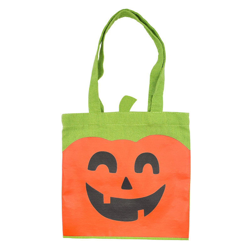 Tote Bag Citrouille pour Halloween 25X25 cm