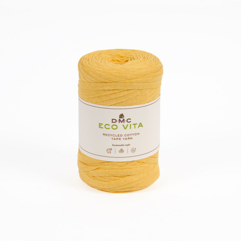 Fil Eco Vita Tape 250gr pour crochet et tricot, co
