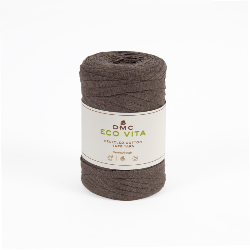 Fil Eco Vita Tape 250gr pour crochet et tricot, co