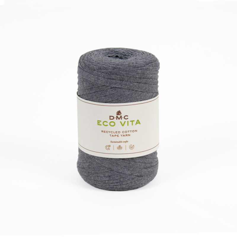 Fil Eco Vita Tape 250gr pour crochet et tricot, co