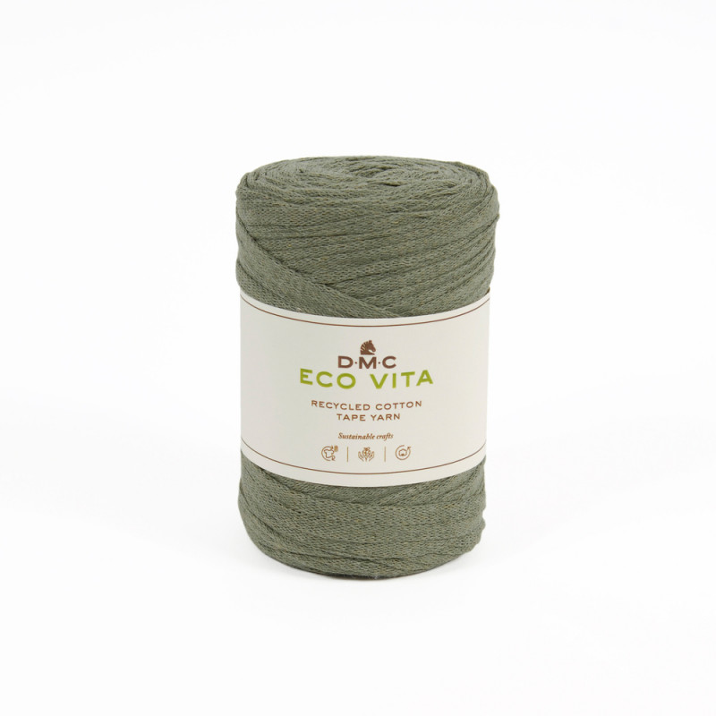 Fil Eco Vita Tape 250gr pour crochet et tricot, co