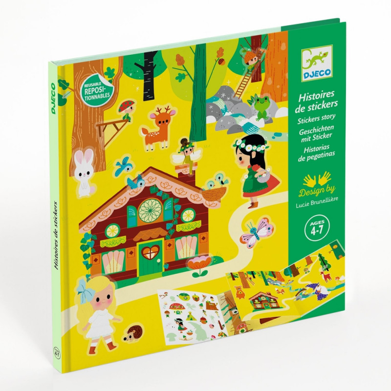 Stickers à coller 'La forêt magique' - x53 pièces
