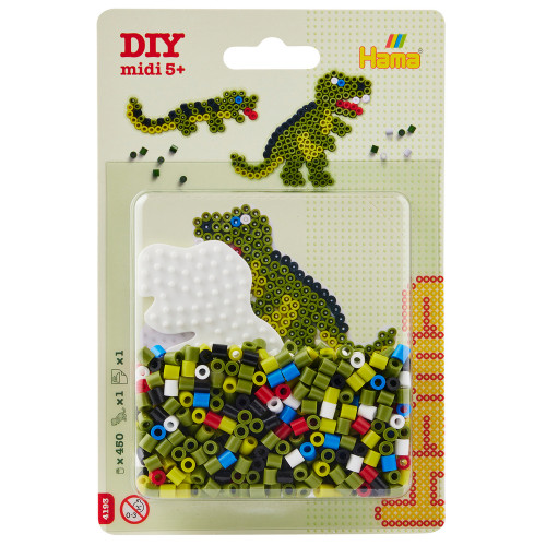 Blister 'Dinosaure', 450 perles à repasser DIY tai
