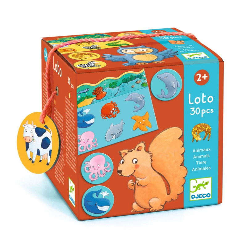 Jeu éducatif 'Loto animaux', 30 pièces - A partir