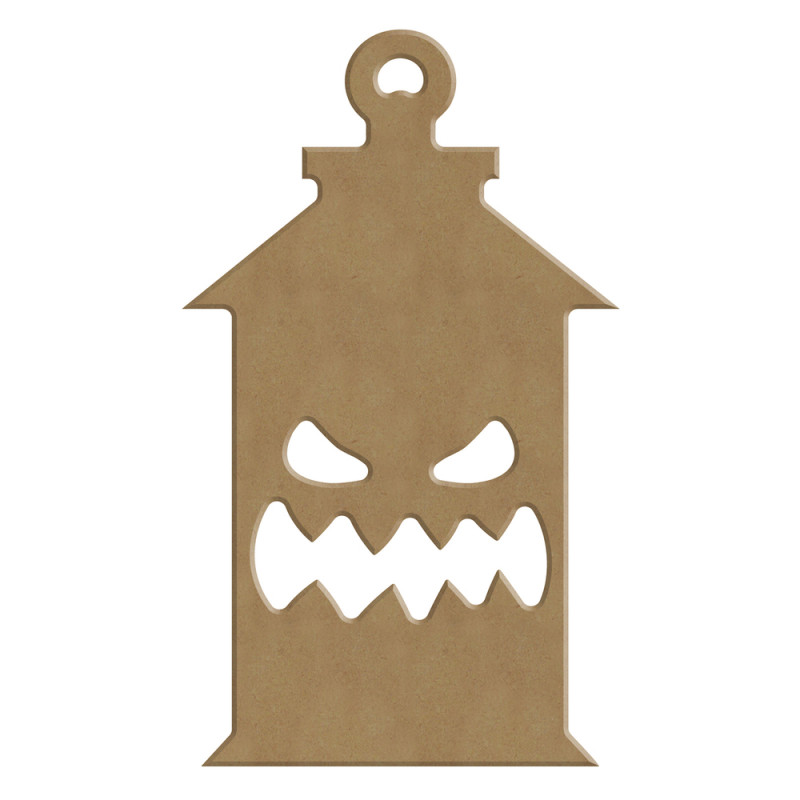 Décoration Halloween : lanterne hantée DIY en bois