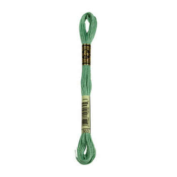 Echevette de coton mouliné spécial, 8m - Vert céla