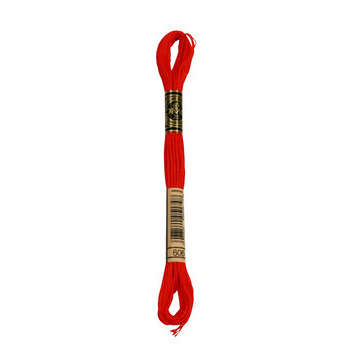 Echevette de coton mouliné spécial, 8m - Rouge vif