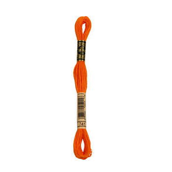 Echevette de coton mouliné spécial, 8m - Mandarine