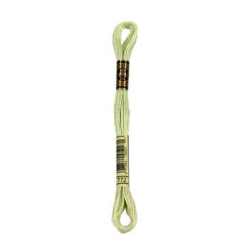 Echevette de coton mouliné spécial, 8m - Vert céle