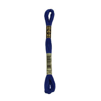 Echevette de coton mouliné spécial, 8m - Bleu de f