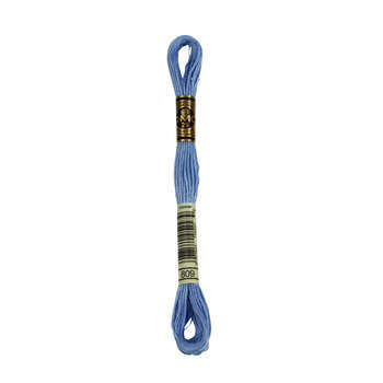 Echevette de coton mouliné spécial, 8m - Bleu tend