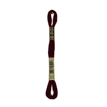 Echevette de coton mouliné spécial, 8m - Rouge vin
