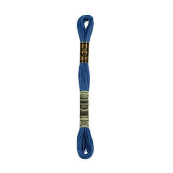 Echevette de coton mouliné spécial, 8m - Bleu toua