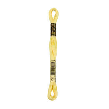 Echevette de coton mouliné spécial, 8m - Jaune pâl