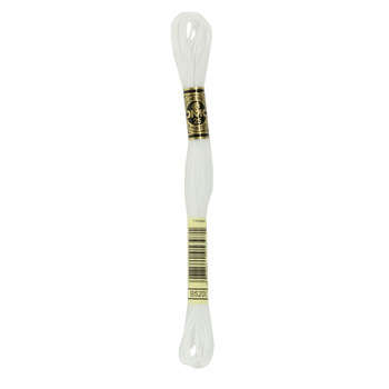 Echevette de coton mouliné spécial, 8m - Blanc lum