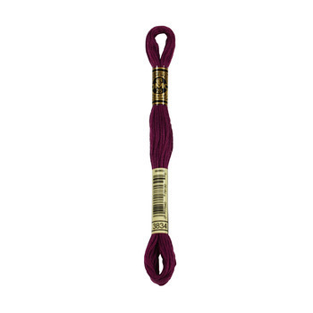 Echevette de coton mouliné spécial, 8m - Raisin -