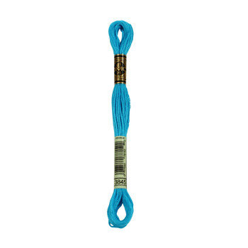 Echevette de coton mouliné spécial, 8m - Turquoise