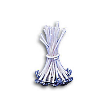Mèches paraphinés pour bougies: sachet de 25