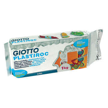 Pâte à modeler PLASTIROC Pain de 1kg blanc