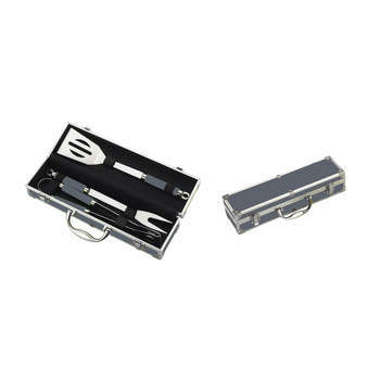 Malette de 3 ustensiles pour plancha en inox