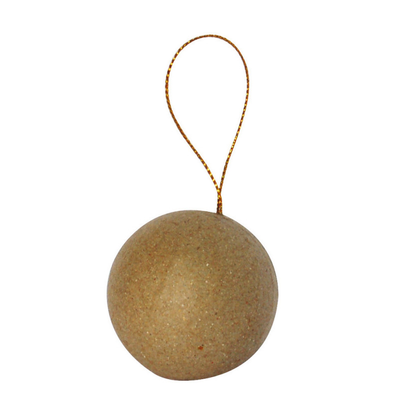 Sachet de 6 boules, en papier maché Ø 6,5 cm