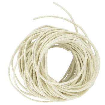 Coton ciré : 5m/1mm, écru