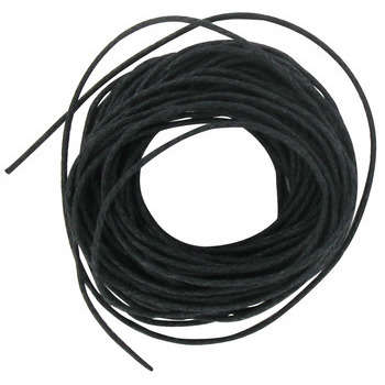 Coton ciré 5m/1mm noir, en sachet