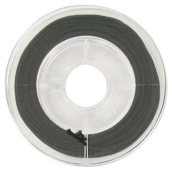 Bobine 5m/1mm de fil élastique gainé, noir