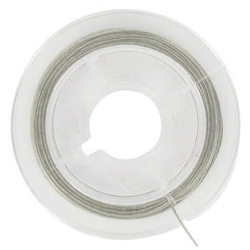 Bobine 5m/0,45mm de fil cablé, argent