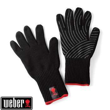Gants de barbecue en kevlar noir avec accroche sil