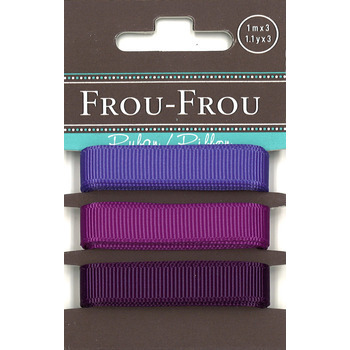 Rubans unis : Bleu/violine/violet, 3x1m