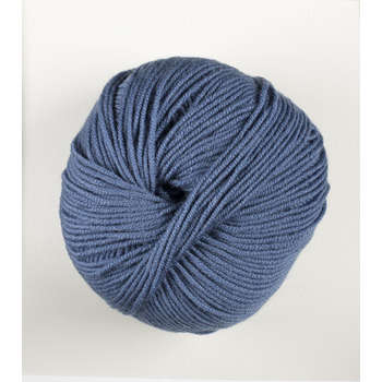 Laine Woolly 100% Merinos : bleu 50g