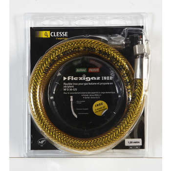 Kit de connexion pour plancha gaz avec flexible en