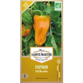 Graines de poivron Petit Marseillais Bio en sachet