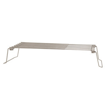 Support extensible pour barbecue en inox - 63x13x1