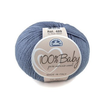 Pelote 100 % baby en laine coloris Blue jeans 072