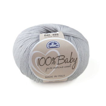 Pelote 100 % baby en laine coloris gris clair 121