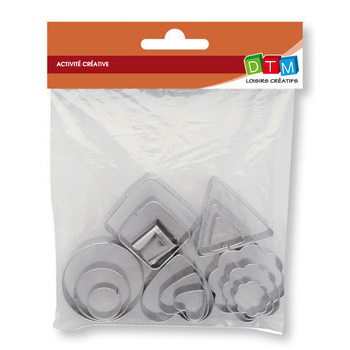 Enporte-pièces x15, en Inox - Formes géométriques